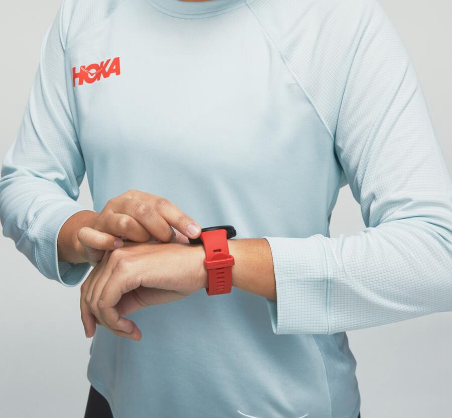 Hoka One One Performance 3/4 Sleeve Top Dam - Blå - WDIAK-8603